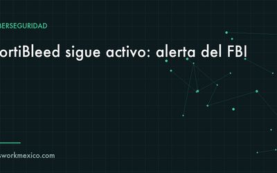 Firewall en un rack con candado abierto y una lista de usuarios administradores desconocidos en pantalla