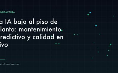 Línea de producción monitoreada por inteligencia artificial que anticipa fallos y controla la calidad