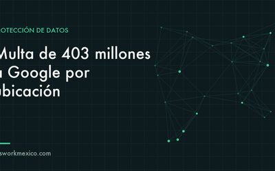 Mapa digital con marcadores de ubicación sobre la pantalla de un teléfono empresarial