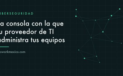 Consola de administración remota con decenas de equipos de distintos clientes conectados a un mismo servidor