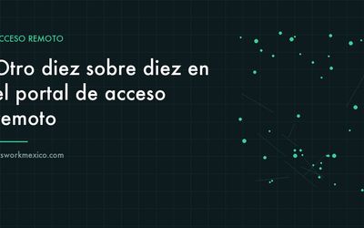 Equipo de acceso remoto instalado en el rack de comunicaciones de una empresa