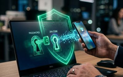 Segunda llave de verificación en el teléfono blindando el acceso a las cuentas de un negocio