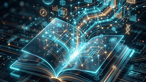 Diagrama conceptual de tecnología para educación con gestión escolar digital