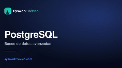 Ilustración de una base de datos PostgreSQL en un entorno empresarial