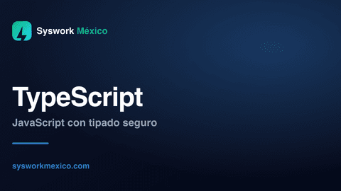 Diagrama conceptual de desarrollo con TypeScript y código tipado