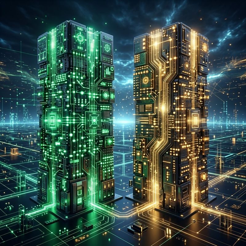 Ilustración comparativa de los sistemas ERP Odoo y SAP Business One