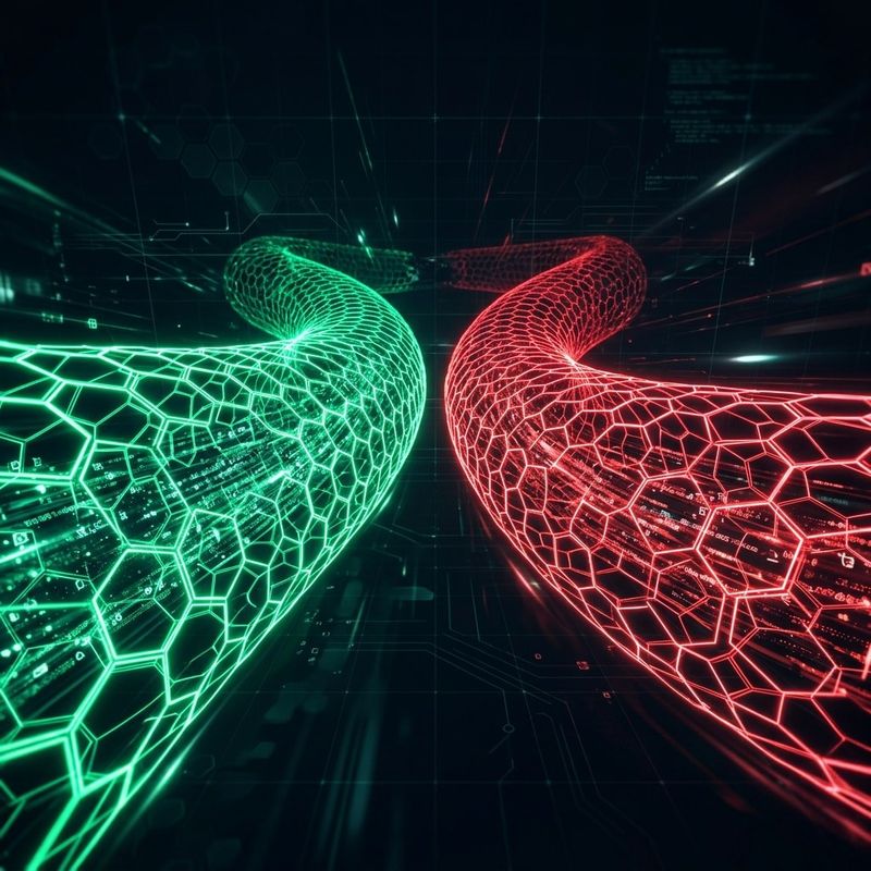 Ilustración comparativa de las tecnologías VPN WireGuard y OpenVPN