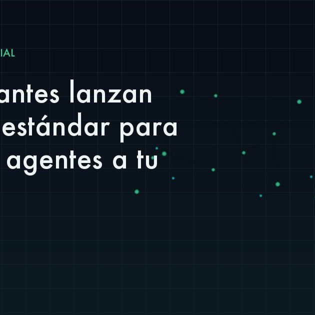 Red de conexiones entre agentes de inteligencia artificial y sistemas empresariales bajo un estándar común