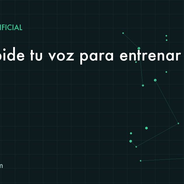 Persona dictando a un asistente de inteligencia artificial en su teléfono dentro de una oficina