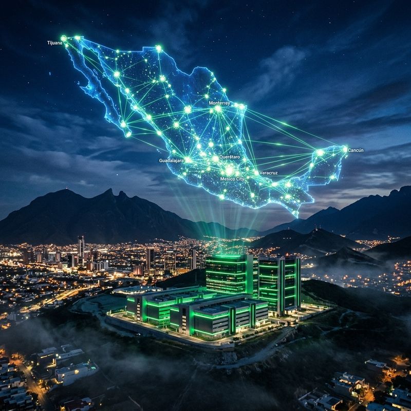 Centros de datos de nueva generación iluminando el mapa de México como hub de inteligencia artificial