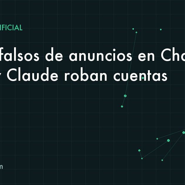 Ventana de inicio de sesión falsa dibujada dentro de una página que imita un portal de anuncios de IA