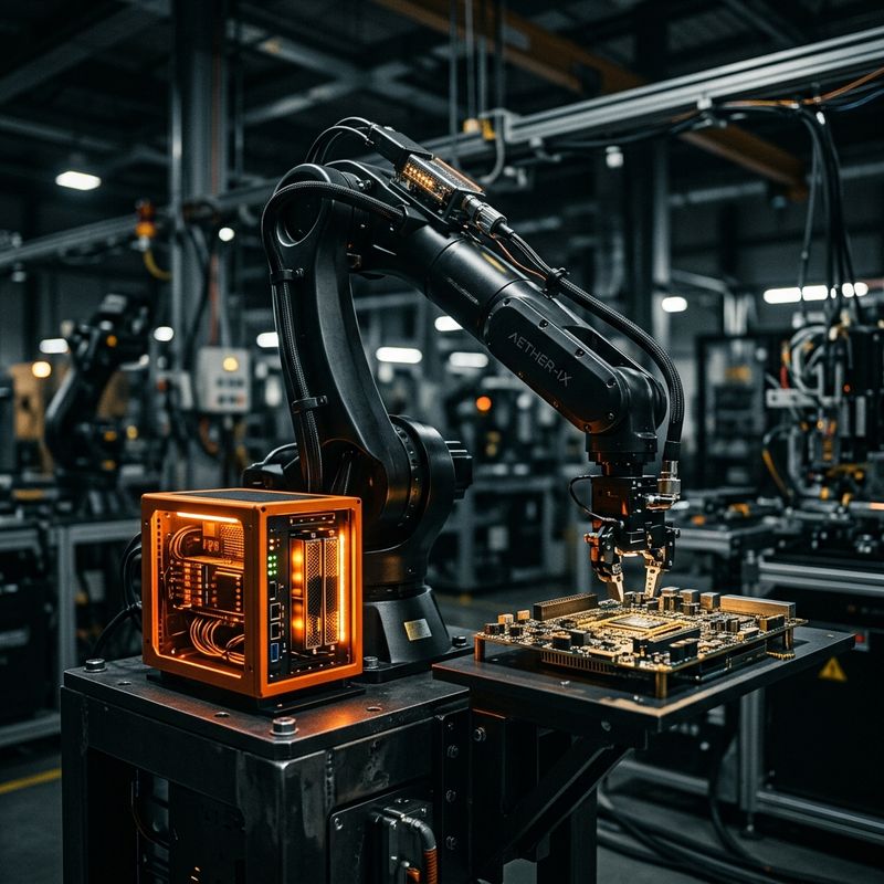 Ilustración conceptual del edge computing aplicado a la manufactura
