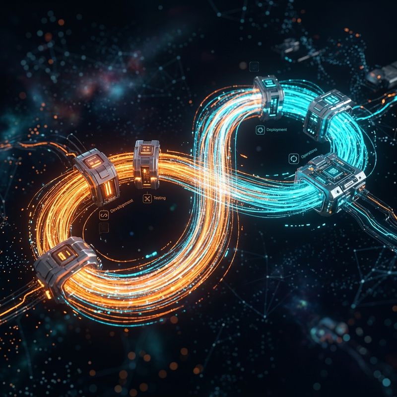 Ilustración de un pipeline de CI/CD en GitLab para desplegar aplicaciones